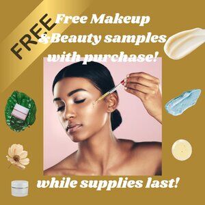 Free makeup and beauty samples with any purchase from my closet!
